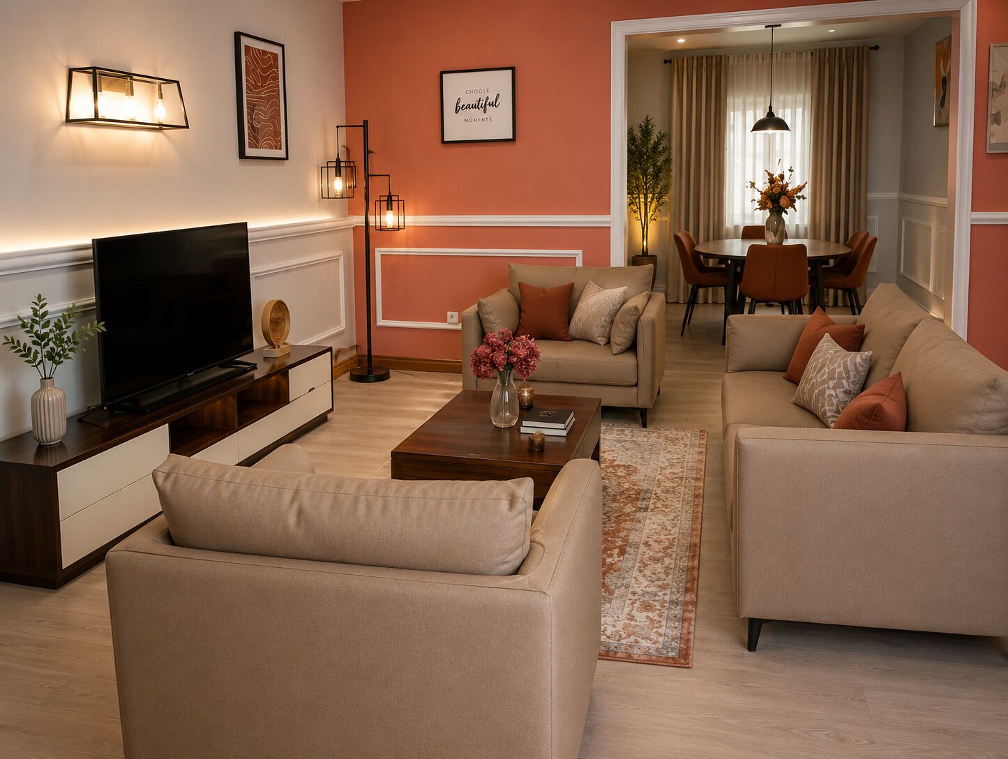 Appartement supérieur, vue sur la cour intérieure | Aire de séjour | Téléviseur connecté de 42 po avec chaînes spécialisées