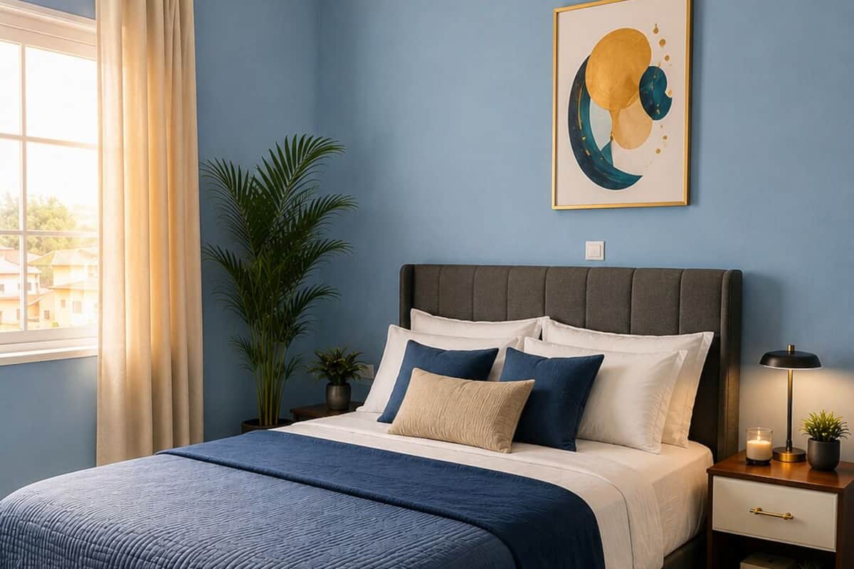 Comfort Apartment | Premium bedding, down comforters, Select Comfort beds, blackout drapes