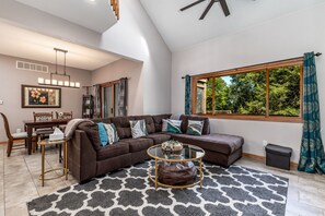 TV connectée, cheminée