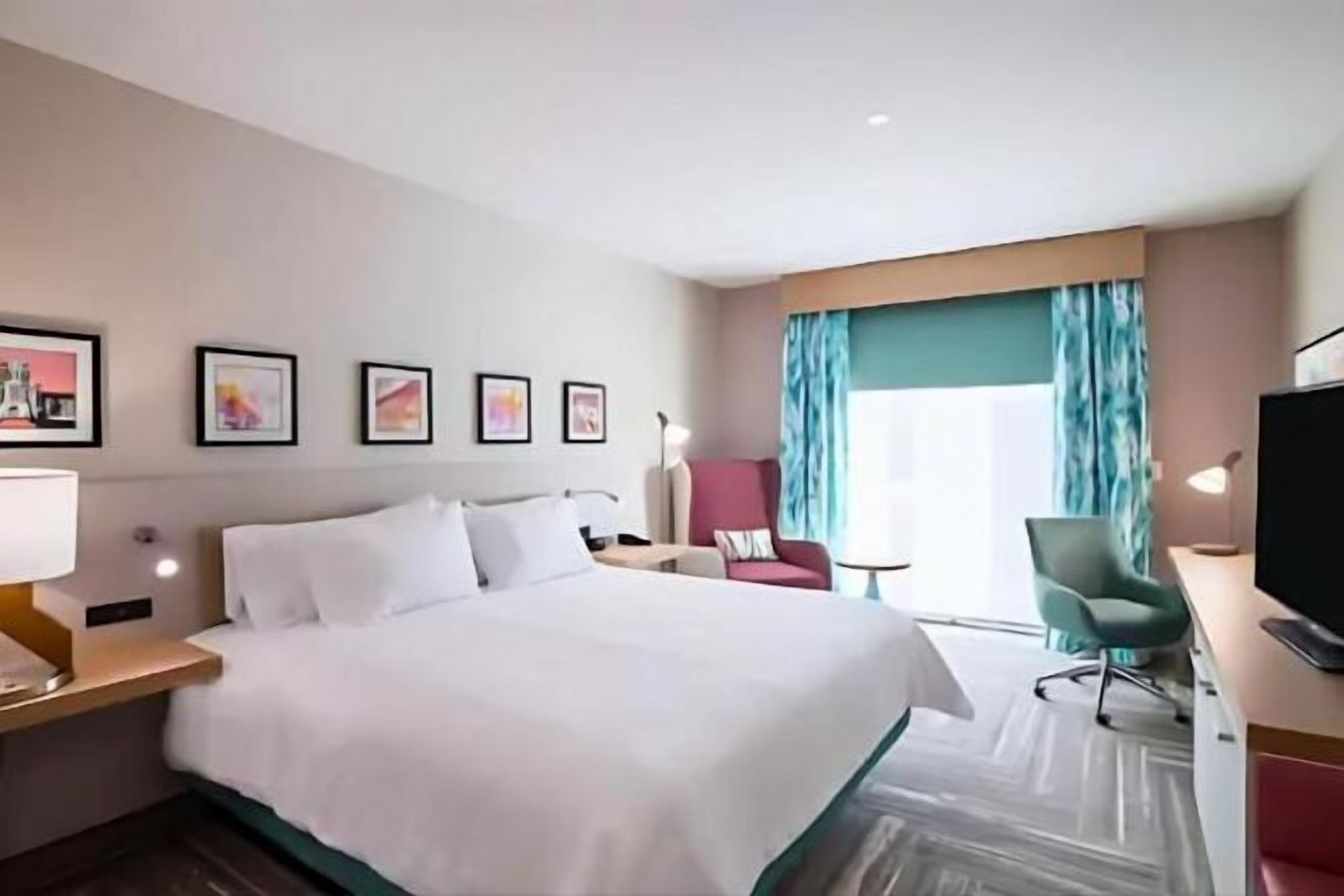 Desk, blackout curtains, iron/ironing board, free cots/infant beds