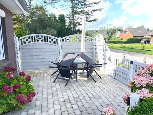 Ferienwohnung 'Meisennest' mit Privatterrasse, Gemeinschaftsgarten und Wi-Fi