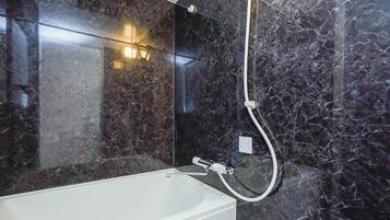 2-person Accomodation, 202, Non Smoking | Bathroom | Combined shower/tub, free toiletries, hair dryer, slippers