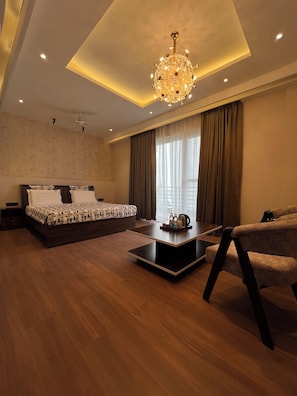 Sengetøy i egyptisk bomull, sengetøy av topp kvalitet og safe på rommet