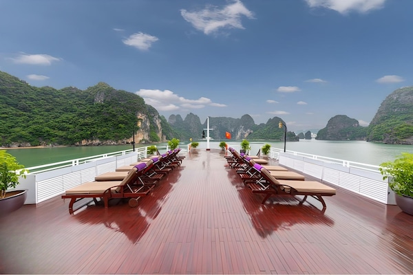 Outdoor banquet area