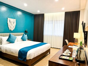 In-room safe, desk, laptop workspace, soundproofing - Hudor Resort (Bauang)