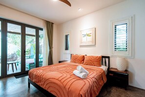Family Villa, Garden View | 3 bedrooms, desk, soundproofing, free WiFi - Salt Villa 3BR Oceanview An Bang Beach  (Da Nang)