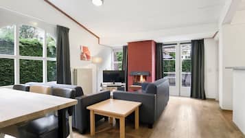 TV connectée, cheminée