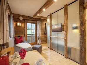 Apartamento, 1 quarto, vista para a montanha (Gaisberg) | Cofres nos quartos, quartos à prova de som, berços grátis