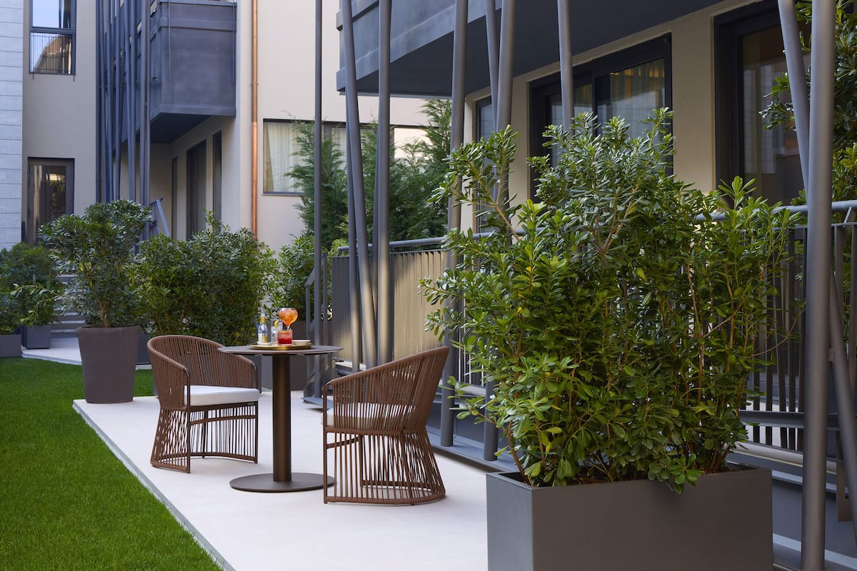 Suite, tuin | Terras