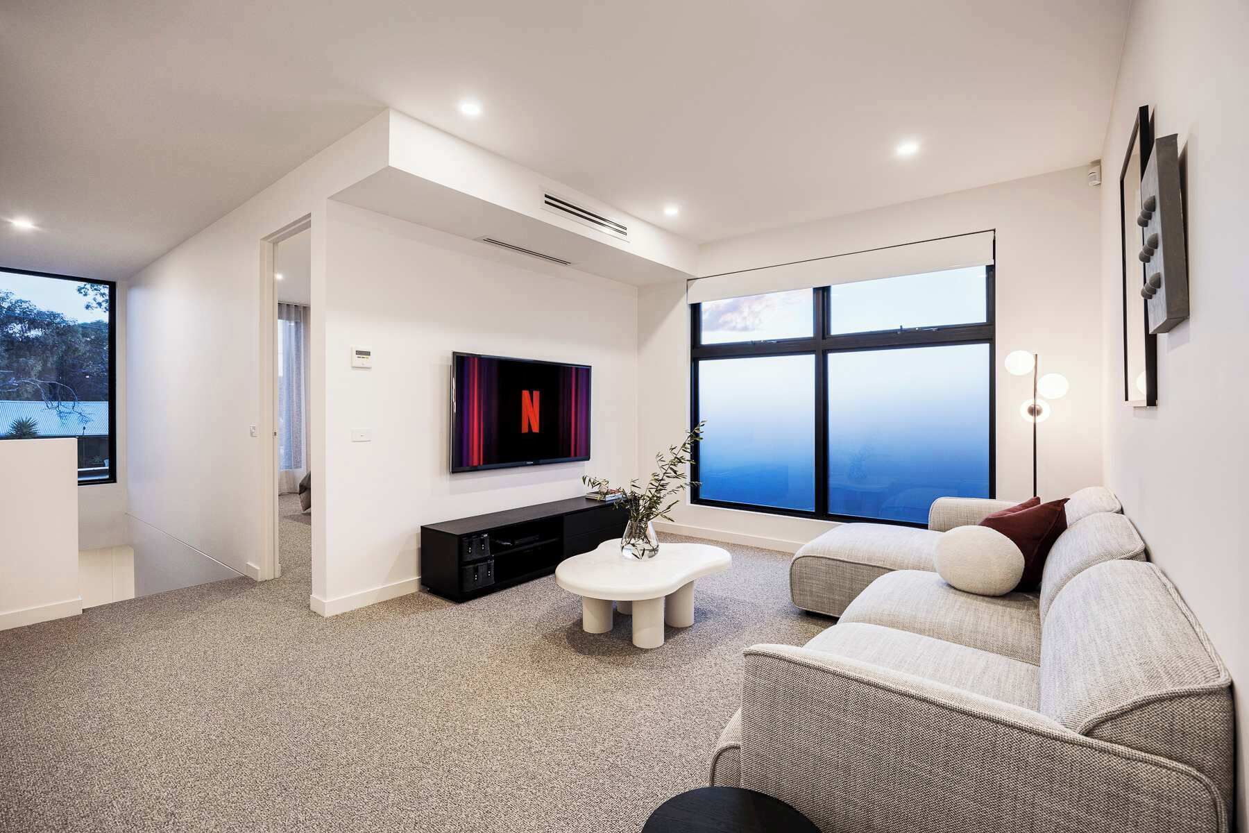 TV, fireplace, DVD player, offices