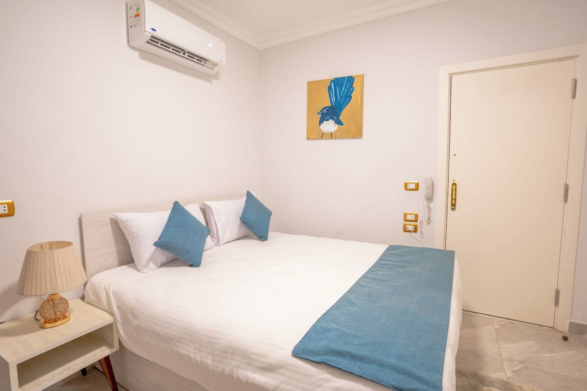 Superior Single Room - Pyramids and museum view | Literie de qualité supérieure, matelas Select Comfort