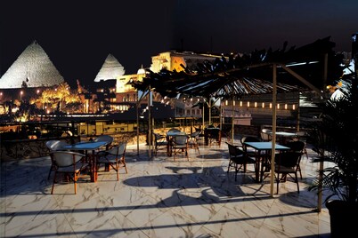 Topview Pyramids And Museum