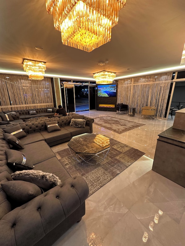 Sala de estar en el lobby