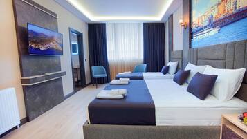 Biancheria da letto di alta qualità, minibar, una cassaforte in camera