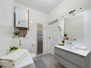 Een douche, een haardroger