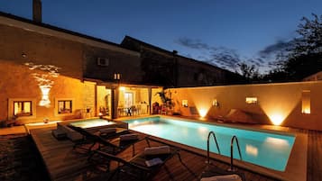 Honeymoon House, Multiple Bedrooms, 2 Bathrooms (Foska Country Home with Pool) | Pool | Seasonal outdoor pool, a heated pool