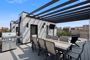 Townhome, 2 Bedrooms | Outdoor dining - New Modern Townhome With Rooftop Patio 2 Bedroom Townhouse by RedAwning (Iowa City)