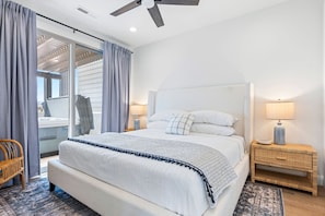 8 slaapkamers, een bureau, een laptopwerkplek