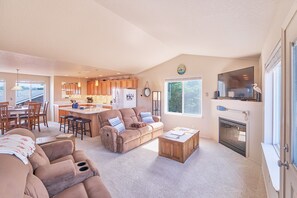 TV connectée, cheminée