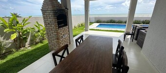 Casa Beira Mar com Piscina, Churrasqueira - Praia de Touros - RN - Petfriendly