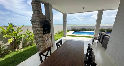 Casa Beira Mar com Piscina, Churrasqueira - Praia de Touros - RN - Petfriendly