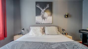 1 bedroom, iron/ironing board, travel crib, free WiFi