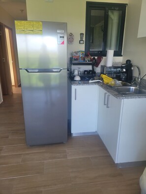 Fridge, microwave, oven, stovetop - Charming 2-bedroom apartment with AC, WiFi in enjoyable Punta Cana (Punta Cana)
