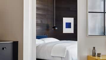 1 habitación, tabla de planchar con plancha, cuna de viaje y wifi