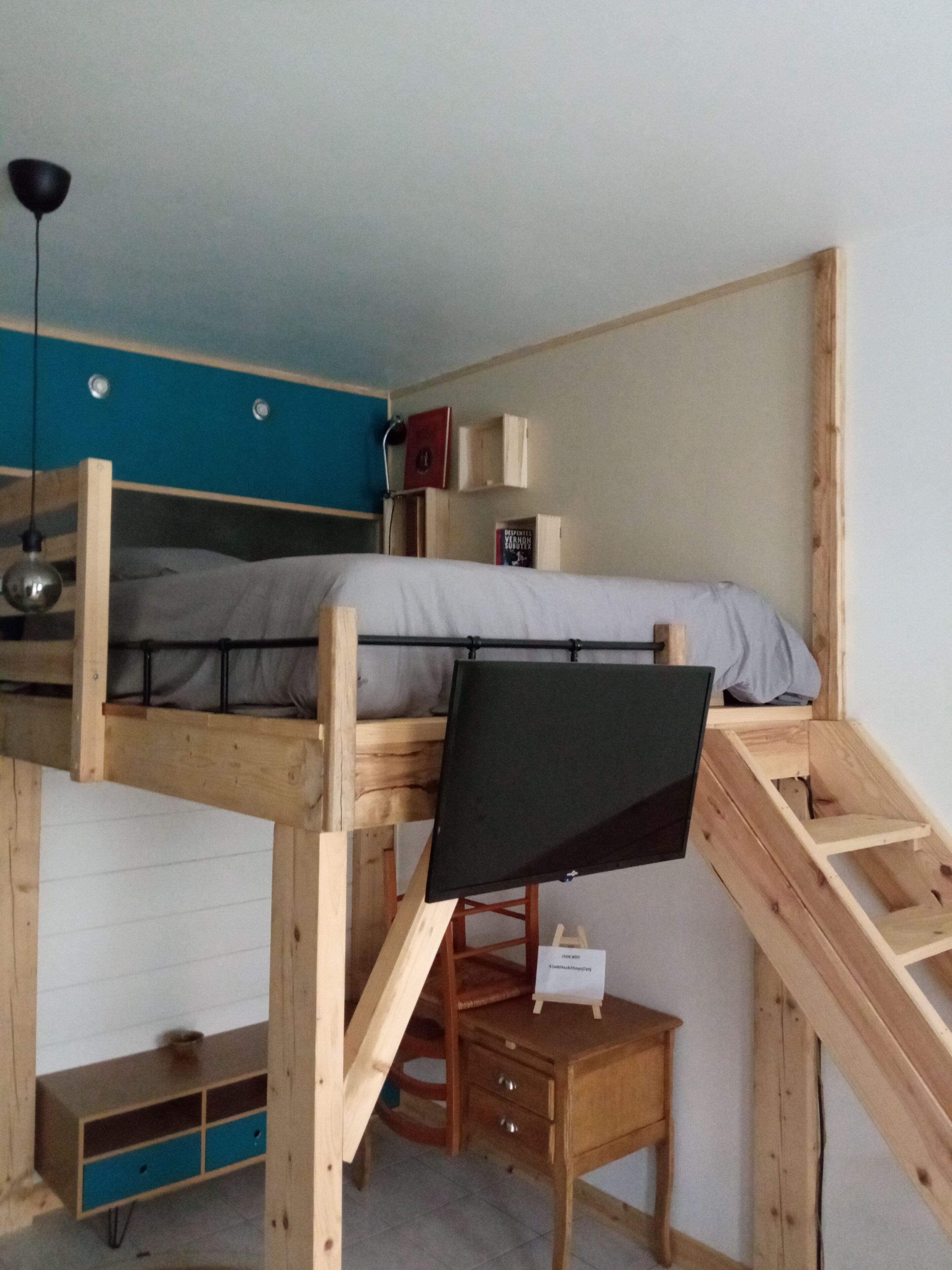 1 habitación y ropa de cama 