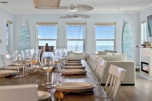 Dining - Flagler Beachfront Ocean View Paradise + Surfboards & Golf Cart (Flagler Beach)