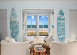 Interior - Flagler Beachfront Ocean View Paradise + Surfboards & Golf Cart (Flagler Beach)