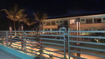 Vue depuis lâhĂ©bergement