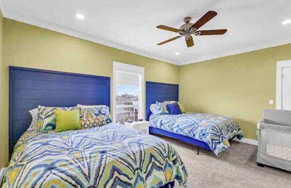 4 間睡房、熨斗/熨衫板、免費 Wi-Fi、床單