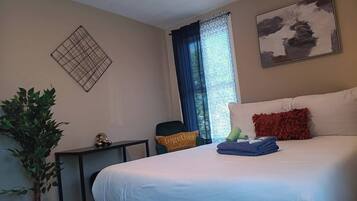 2 dormitorios, tabla de planchar con plancha, wifi y ropa de cama