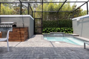 A heated pool
