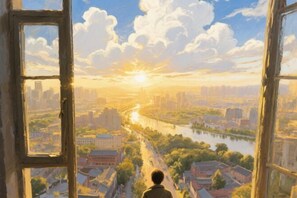 Utsikt fra overnattingsstedet