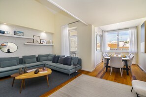 Living area - Luxury Lisbon Penthouse: Designer Decor & Epic Views (Lisbon)