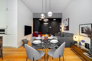 Apartment, 1 Bedroom | Living area | Flat-screen TV - Prime Location Contemporary Luxury Apartment W/ Ac & Elevator (Lisbon)