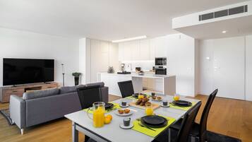 Apartment, 2 Bedrooms | Living area | Flat-screen TV