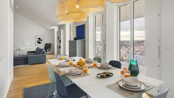 Duplex, 4 Bedrooms | Living area | Flat-screen TV