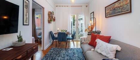 Huoneisto, 2 makuuhuonetta | Oleskelualue