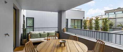 Apartemen, 1 kamar tidur | Balkon