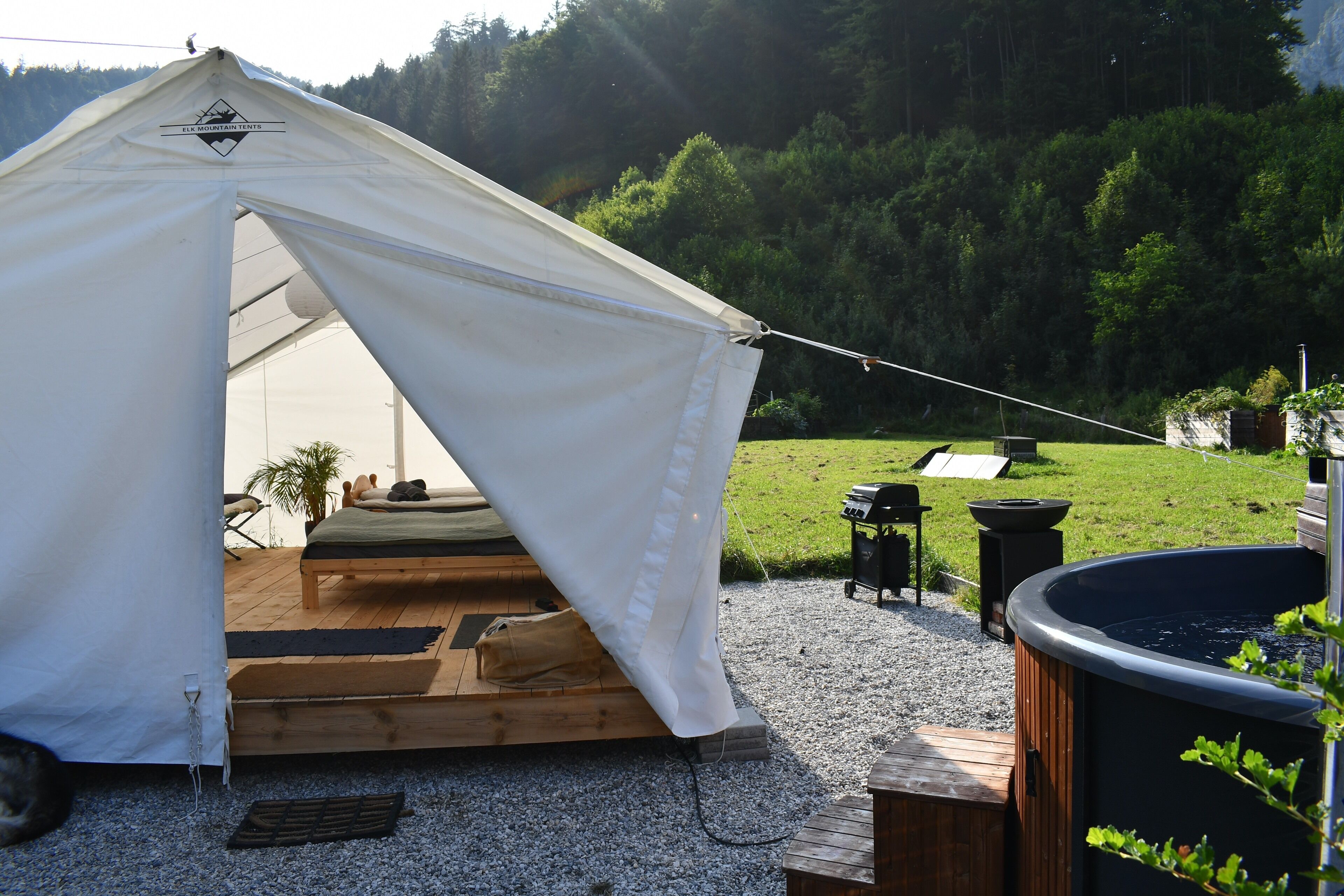 Comfort-Zelt, Bergblick | Terrasse/Patio