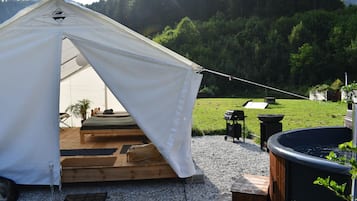Comfort-Zelt, Bergblick | Terrasse/Patio