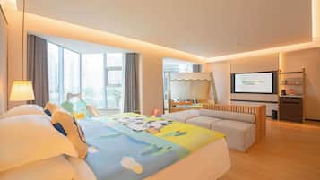 Minibar, blackout curtains, free cots/infant beds, free WiFi