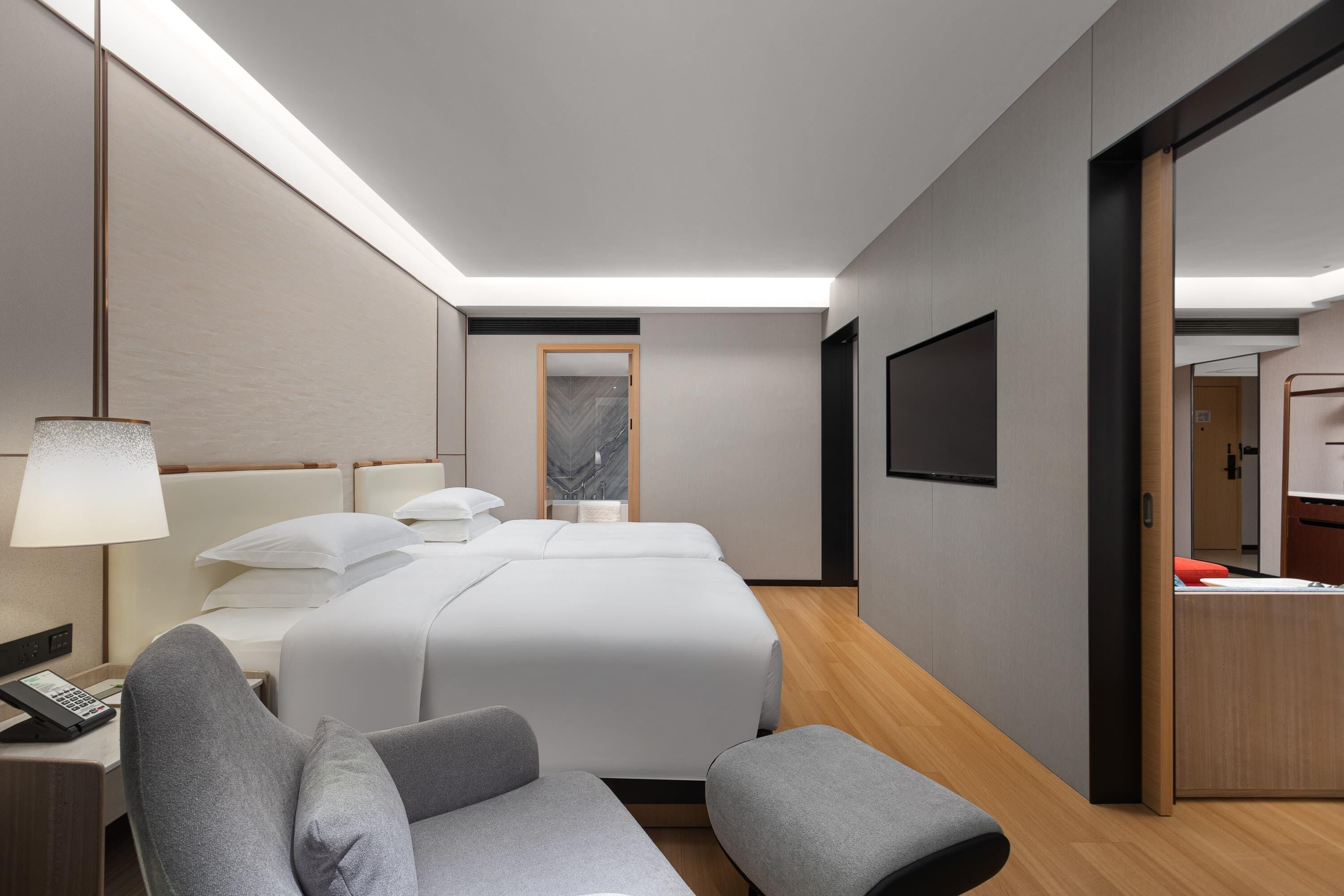 Chambre Premier, 2 lits doubles, non-fumeur | Minibar, rideaux d’obscurcissement, lit de bébé (gratuit)