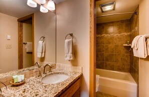 Hair dryer, towels, soap, toilet paper - Luxury 3BR Condo | Incredible Valley Views (Crested Butte)