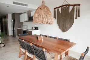 Dining - Elegant Oceanfront Apartment by BT Homes (Tulum)