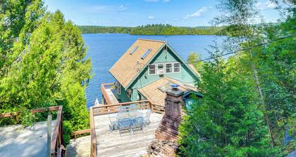 Waterfront Harrisville Home w/ Outdoor Fireplace!