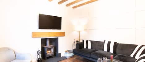 Fernseher, Kamin, Videospiele
